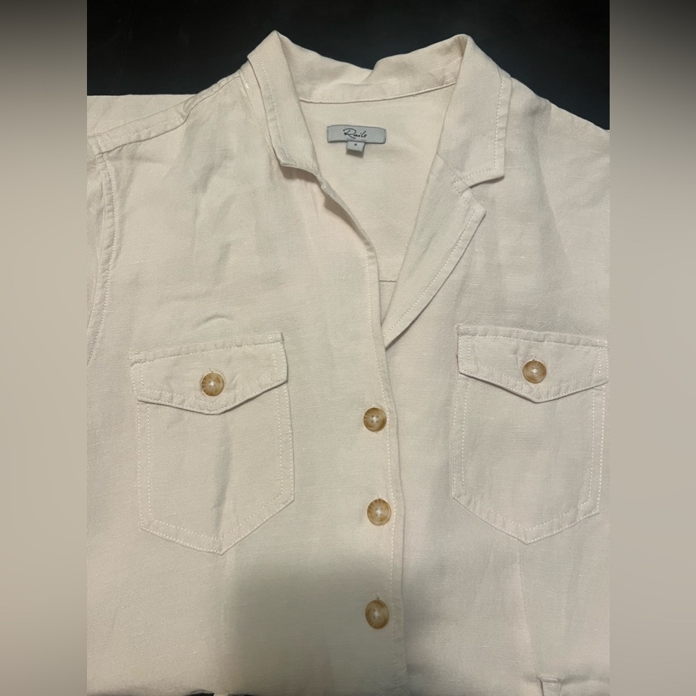 Rails Jumpsuit Button Up Size Small Petite Color … - image 3
